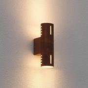 Konstsmide Utomhusvägglampa Cuneo, rostfärgad, 25 cm, metall, upp/ner