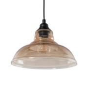 Opviq Hänglampa Dilberay 327-S 1 lampa, bärnstensfärgad/svart glas, Ø ...