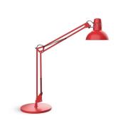 Skrivbordslampa MAULstudy, röd, stål, höjd 49 cm
