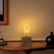 OSRAM bordslampa Vintage 1906, trä med LED-lampa E27