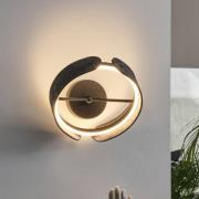 OSRAM LED-vägglampa Decor Curve Felt, grå, filt, 3 000 K