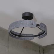 OSRAM LED-taklampa Decor Curve Felt, grå, filt, 3 000 K