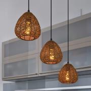 OSRAM hänglampa Decor Paper Drop, 3 lampor, lång, beige, E27