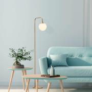 Opviq Golvlampa Viran, antik guld, glas, höjd 146 cm, E14