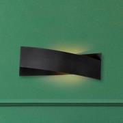 Opviq Vägglampa Tadhg, svart, metall, 35 cm bred, G9