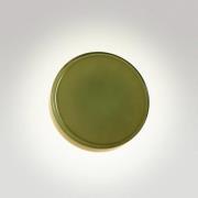 MARSET LED-vägglampa Caramel, grön, Ø 22 cm, TRIAC, glas