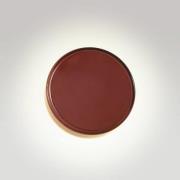 MARSET LED-vägglampa Caramel, brun, Ø 22 cm, TRIAC, glas