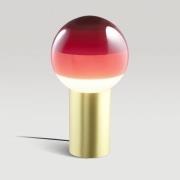 MARSET bordslampa Dipping Light, höjd 22 cm, röd/mässing