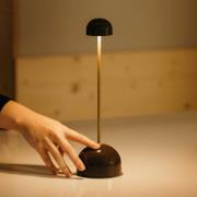 MARSET LED-batteridriven bordslampa Sips, brun/guld, 31 cm, stål