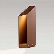 MARSET LED-sockellampa Domus Höjd 37 cm rostfärgad aluminium