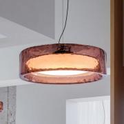 MARSET LED-hänglampa Ringo, Ø 90 cm, rosé, TRIAC plast
