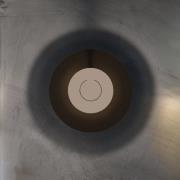 Knikerboker LED-vägglampa DoppioZero, brun/sahara, Ø 30 cm