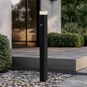 Lindby väglampa Halvar, 80 cm, svart, IP65, GU10, sensor