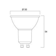 Sylvania LED reflektor GU10 4W 3.000K 36° 345 lm glas