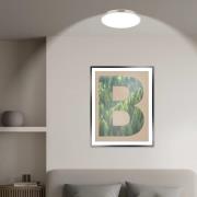 Briloner LED-taklampa Kaida, matt nickel, Ø 38 cm, energiklass A, 4 00...