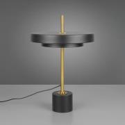 Trio Lighting LED-bordslampa Keaton, svart/guldfärgad, höjd 45 cm, CCT
