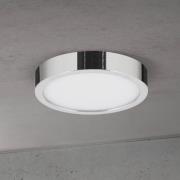 ORION LED-taklampa Disc, kromfärgad, Ø 14 cm, CCT, metall