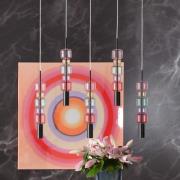 KARE hänglampa Candy Bar Colore, glas, 5 lampor, GU10