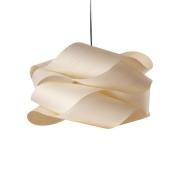 LZF LAMPS LZF hänglampa Link, elfenbens-/nickelfärgad Ø 69 cm Trä