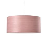 LZF LAMPS LZF LED-hänglampa Gea, ljusrosa, Ø 42 cm, trä