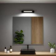 Paulmann LED-vägglampa Lucille, svart, 40 cm IP44 dimbar