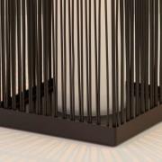 Searchlight Solar-LED-terrasslampa Sophelia, 36 cm, svart, rotting