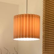 Duolla Hänglampa Aria, cappuccino, mikrofiber, E27