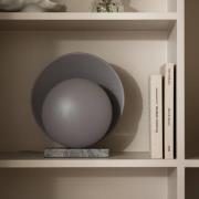 Globen Lighting bordslampa ORBIT, grå, marmor, höjd 32 cm