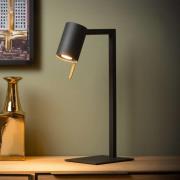 Lucide Skrivbordslampa Lesley, svart, höjd 50 cm, metall