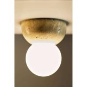 Globen Lighting Vägglampa Torrano, beige, Ø 13 cm IP44