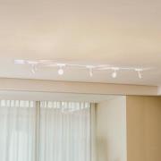 Lindby Skensystem 48 V Lumaro, spots, 5 lampor, vit, Ø7cm, dimbar