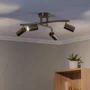 Lucea Takspotlight Spotte, antik mässing, 4 lampor