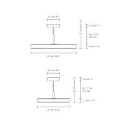 UMAGE LED-hänglampa Asteria Plus Medium pärlvit Ø 43 cm CCT