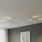 Lindby skensystem Linaro, GU10, 6 lampor, vit, C-form