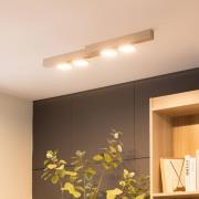 Lucande Kellino taklampa, 4 lampor, nickel