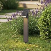 PRIOS LED-solcellslampa Lestor, antracit, dimbar, IP65