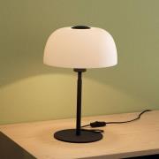 EGLO Bordslampa Solo 2, mjölkglas/svart