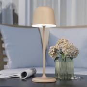 EGLO LED-bordslampa Mannera med batteri, sand