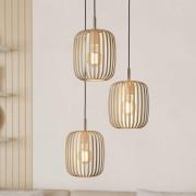 EGLO Romazzina hänglampa, Ø 46 cm, sandfärgad, 3 lampor, stål