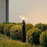 Lindby sockellampa Dangan, klar, 60 cm, glas, sensor