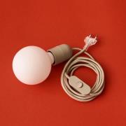 HAY E27-uttag COMMON, betongrå, anslutningskabel 240 cm