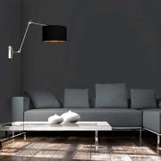 Steinhauer Vägglampa Prestige Chic stål/svart-guld, utskjutande längd ...