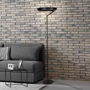 Steinhauer LED-golvlampa Mykty, svart, höjd 170 cm, metall 2 lampor CC...