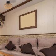 Steinhauer Taklampa Bloeba, Ø 30 cm svart/bärnstensfärgad, glas