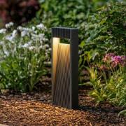 Lucande LED-sockellampa Tavion, 40 cm, antracit, IP65