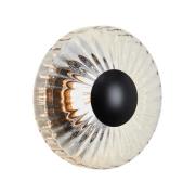 DESIGN BY US LED-utomhusvägglampa New Wave Optic, glas, Ø 26 cm, IP65
