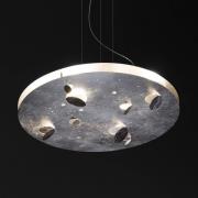 Knikerboker Buchi LED-hänglampa, rund bladsilver