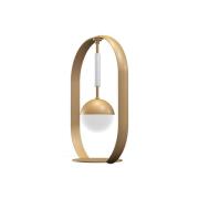 Aluminor Tamara designbordslampa, guld/vit