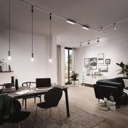 Paulmann URail-skena, signalvit, längd 200 cm, aluminium