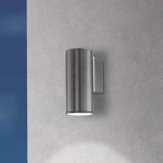 EGLO LED-vägglampa Riga, antracit, höjd 15 cm, metall